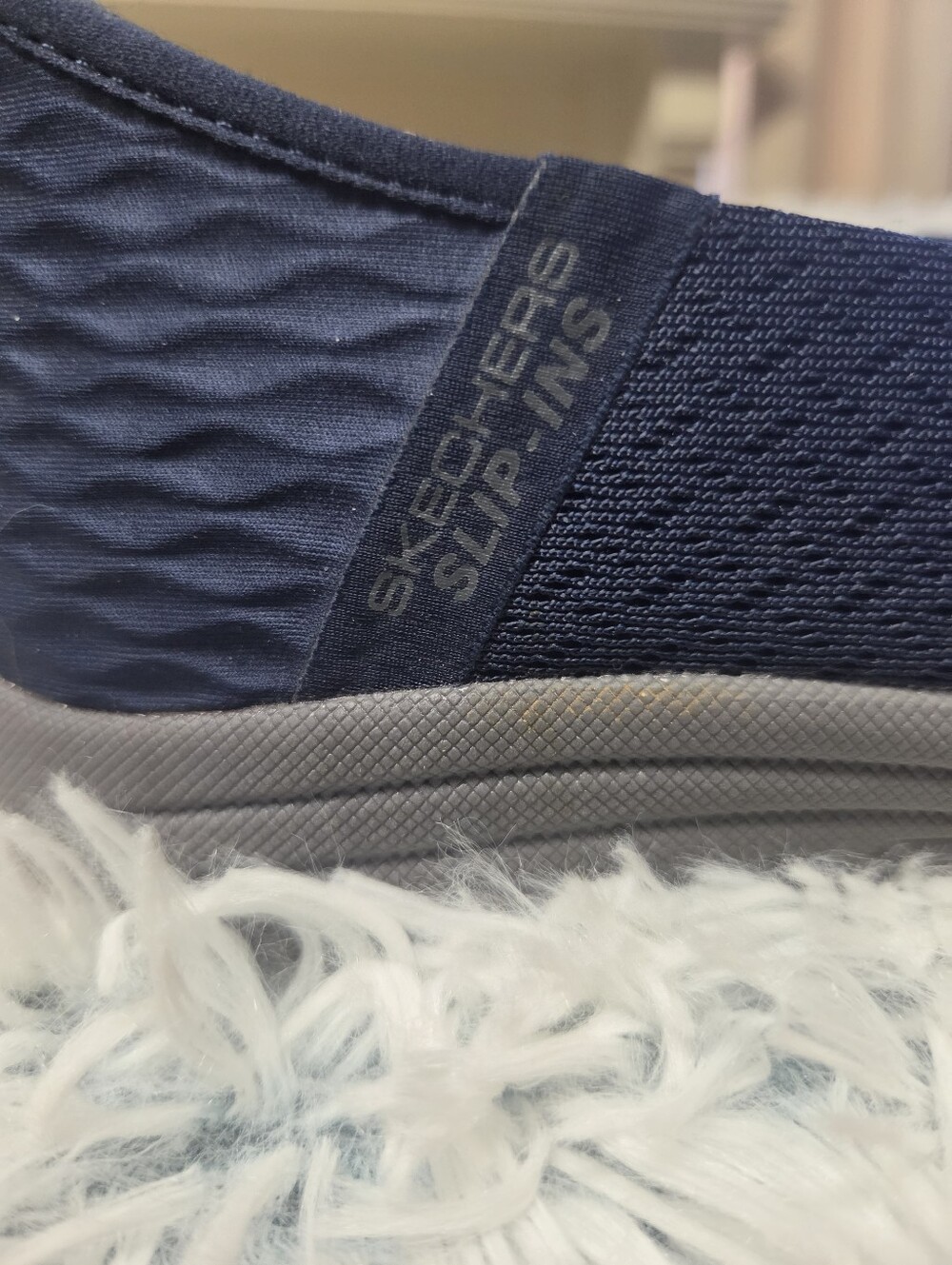 Womens Skechers Navy Slip-Ins Cooled Memory Foam Size 8.5 - Picture 9 of 9